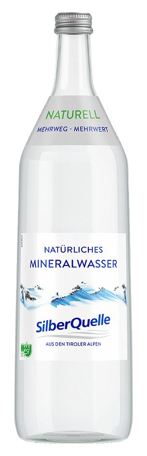 Silberquelle Mineralwasser still 1 L MEHRWEG
