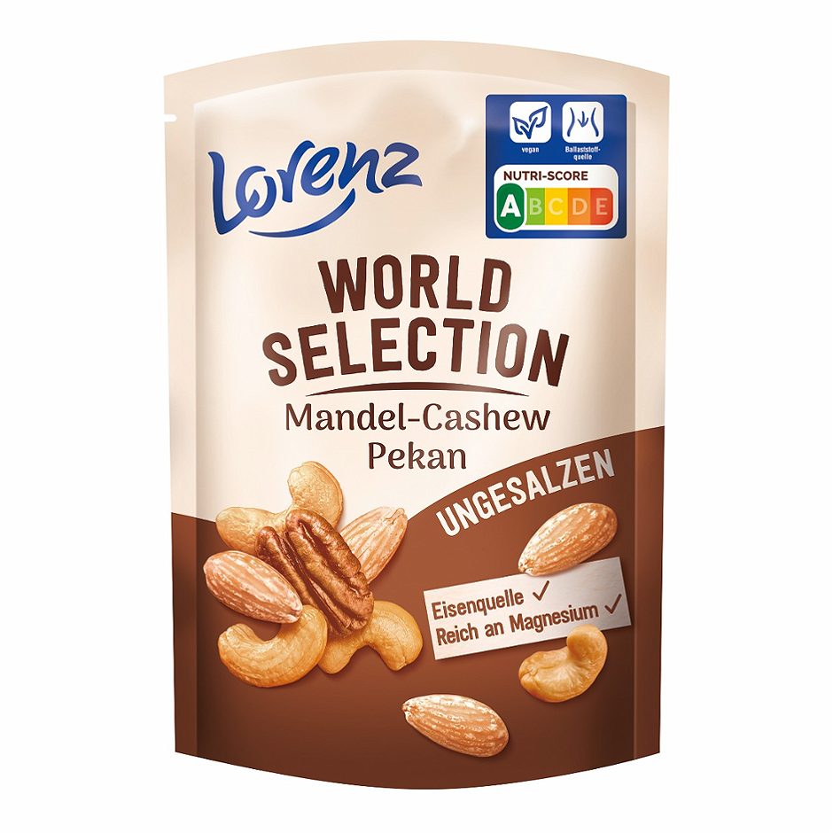 Lorenz World Selection Mandel Cashew Pekan unsalted 90 G