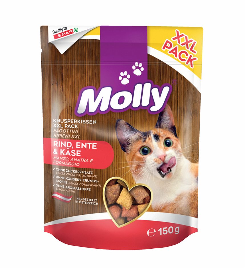 Molly Knusperkissen XXL Pack Rind, Ente & Käse 150 G