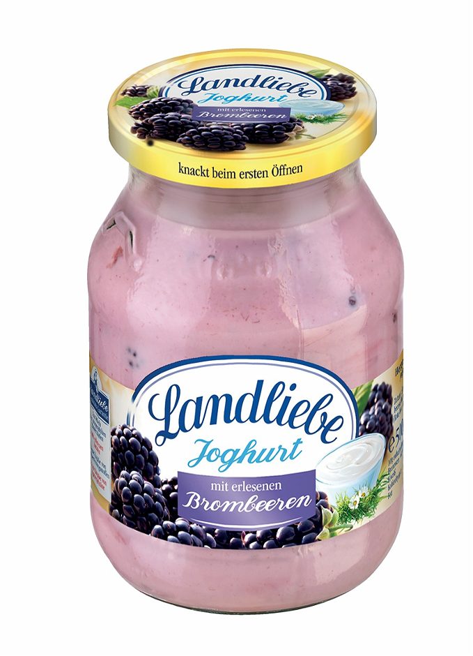 Landliebe Fruchtjoghurt Brombeere 500 G MEHRWEG