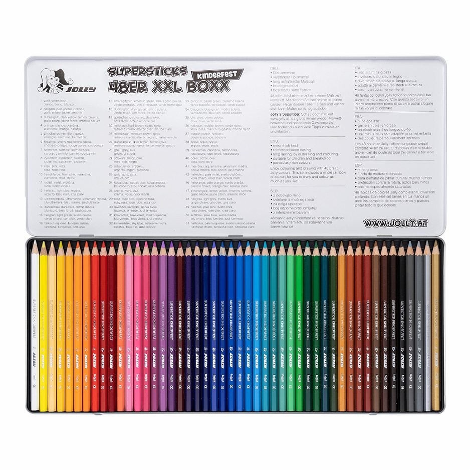 Jolly Buntstifte 48 Farben JOLLY XXL Boxx Magic