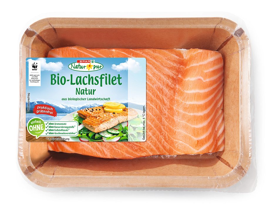 SPAR Natur*pur Bio-Lachsfilet Natur 200 G