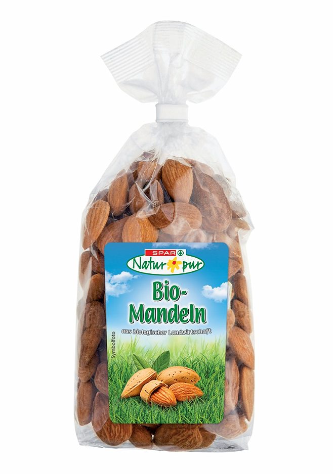 SPAR Natur*pur Bio-Mandeln 200 G