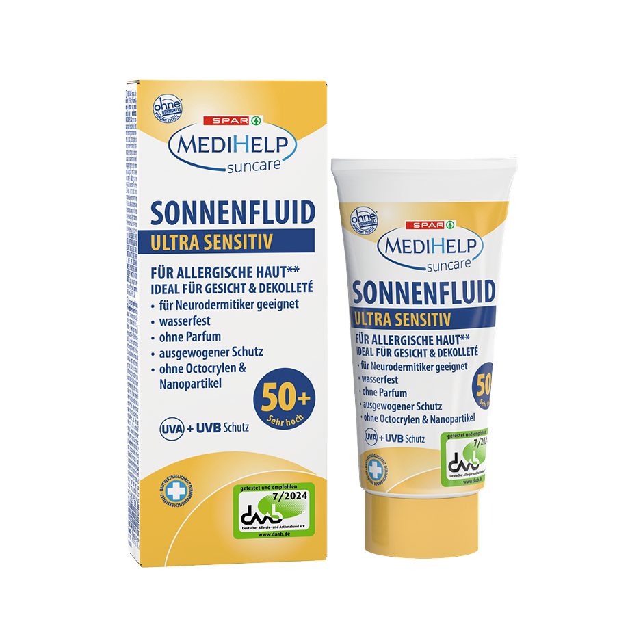 SPAR MediHelp suncare Sonnenfluid LSF 50+ ultra sensitiv 50 ml