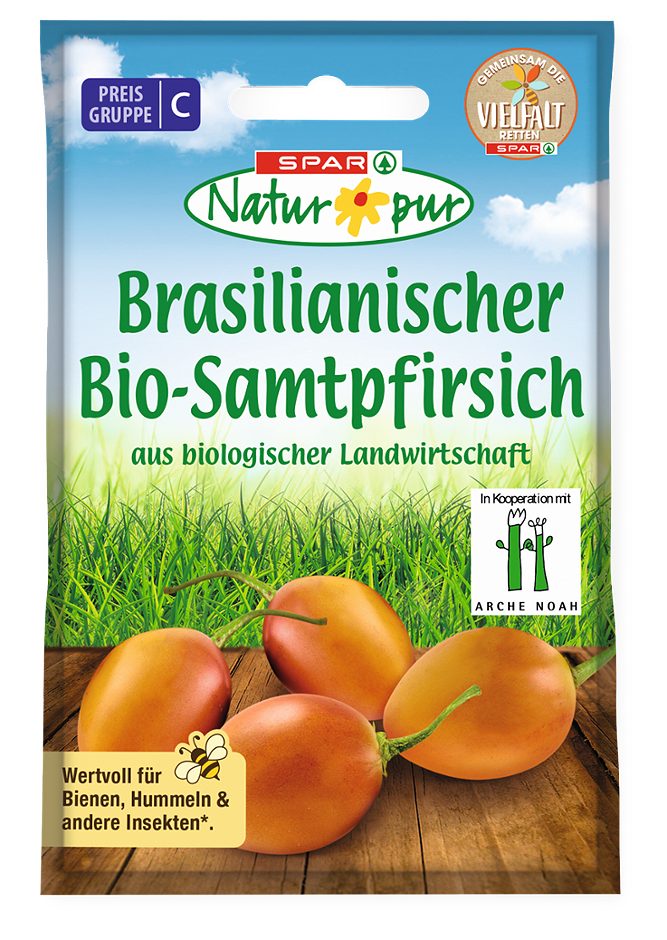 SPAR Natur*pur Saatgut Brasilianischer Bio-Samtpfirsich