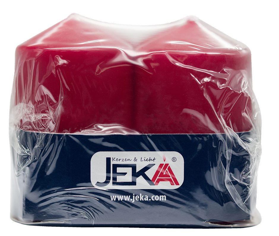 Jeka 4er Pack Stumpen ''rubin" 50/80mm