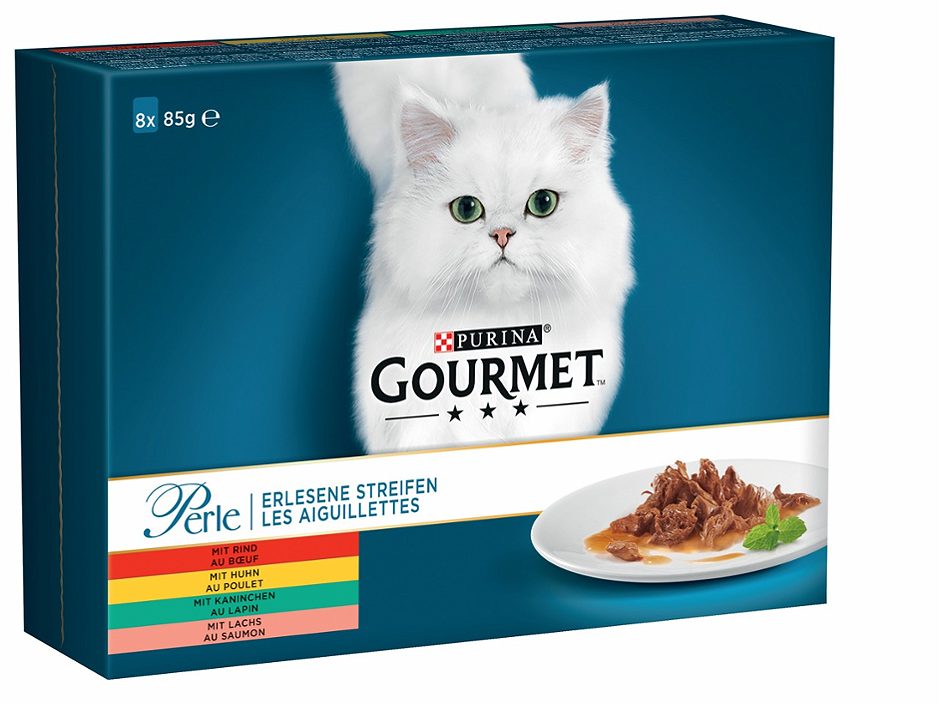 Gourmet Perle Katzennahrung Genuss in Sauce Fleisch&Fisch 8x85g 680 G