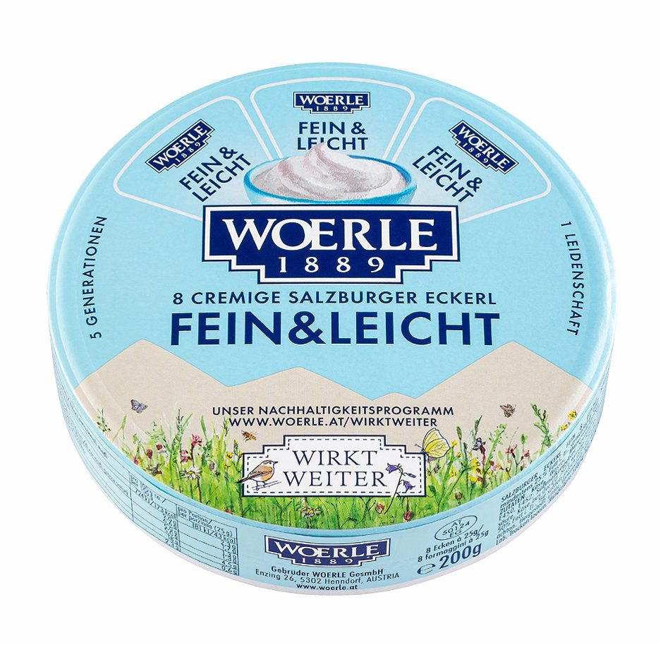 Woerle Schmelzkäse Fein & Leicht 200 G
