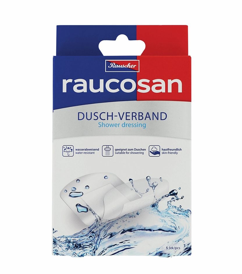 Raucosan Dusch-Verband 5 Stück