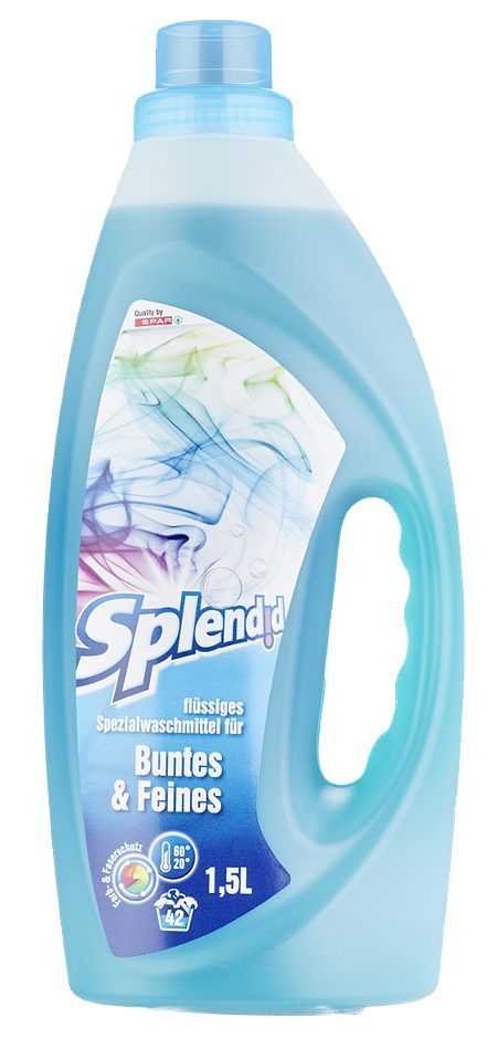 Splendid flüssiges Spezialwaschmittel für Buntes & Feines 42WG