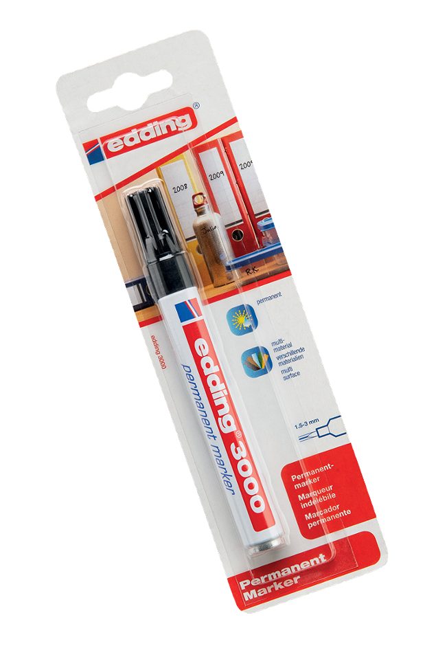 Edding 3000 Permanent Marker schwarz