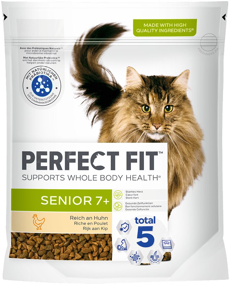 Perfect Fit Senior 8+ Katzentrockennahrung Huhn 750 G