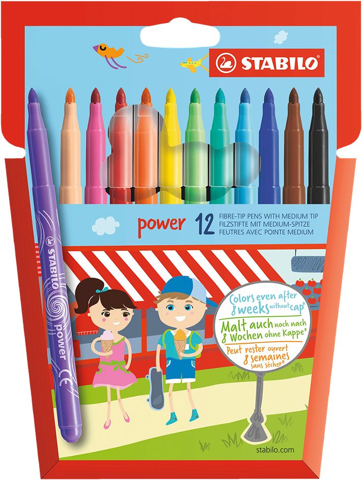 STABILO Fasermaler 12 Farben