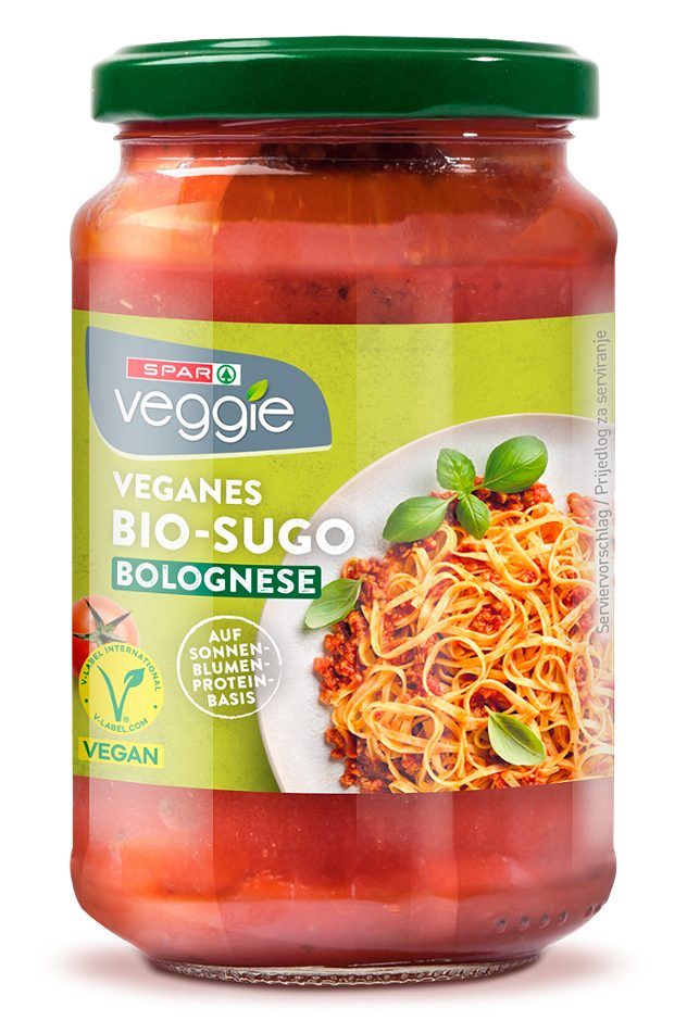 SPAR Veggie veganes Bio-Sugo Bolognese 350 G