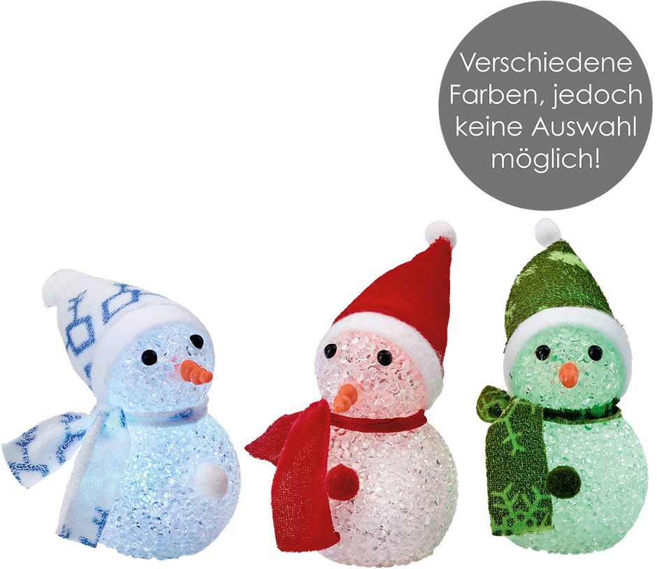 SIMPEX Schneemann farblich sortiert