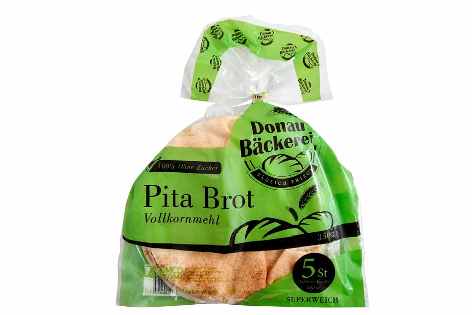 Donau Bäckerei Vollkorn Pitabrot 350 G