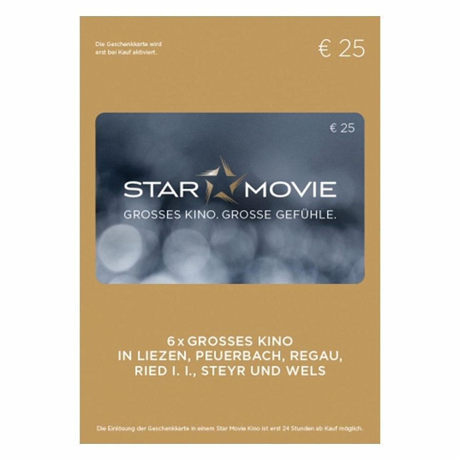Starmovie Gutschein 25 €