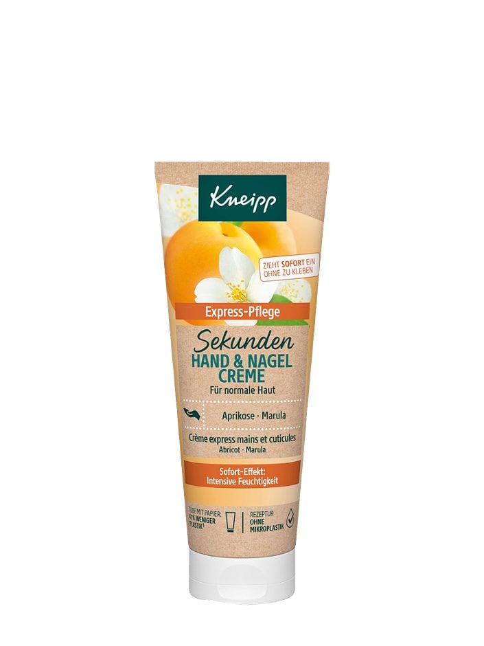 Kneipp Sekunden-Handcreme/Nagelpflege Aprikosenmilch Marulaöl 75ml