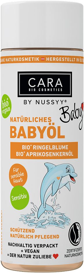 Nussyy CARA BIO COSMETICS Baby Natürliches Babyöl BioRingelblume/Aprikosenkernöl 100ml