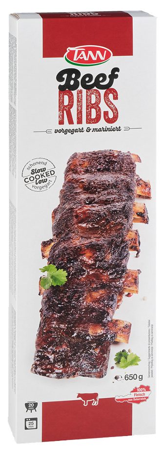 TANN Beef-Ribs per Packung 650 G