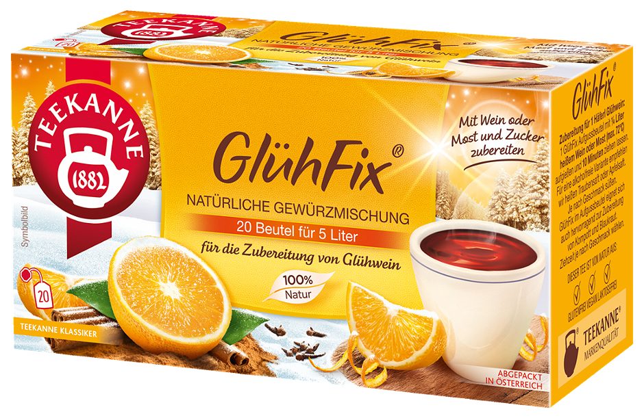 Teekanne Glühwein-Gewürzmischung GlühFix 20 Teebeutel