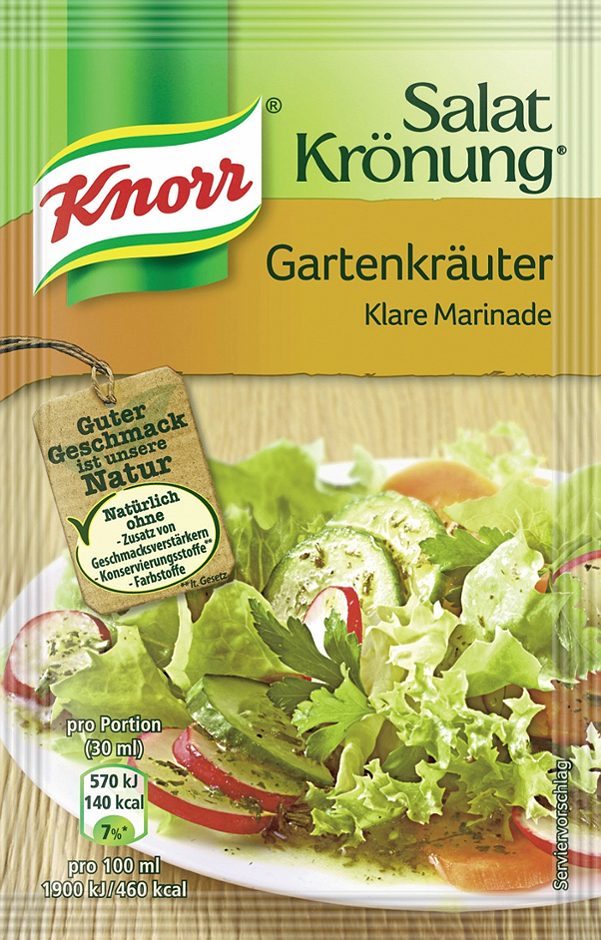 Knorr Salat Krönung Dressing Gartenkräuter 8g