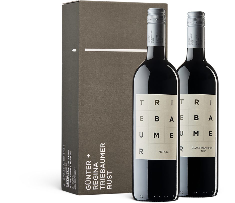 G + R Triebaumer Blaufränkisch + Merlot Geschenkkarton 2023 1,5 L
