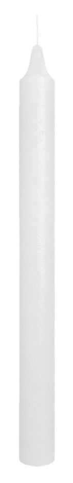 Wiedemann Stabkerze Rustik weiß 250/22mm