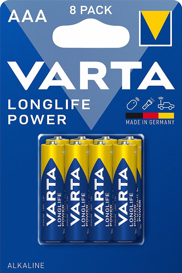 Varta Longlife Power Batterien AAA 8 Stück
