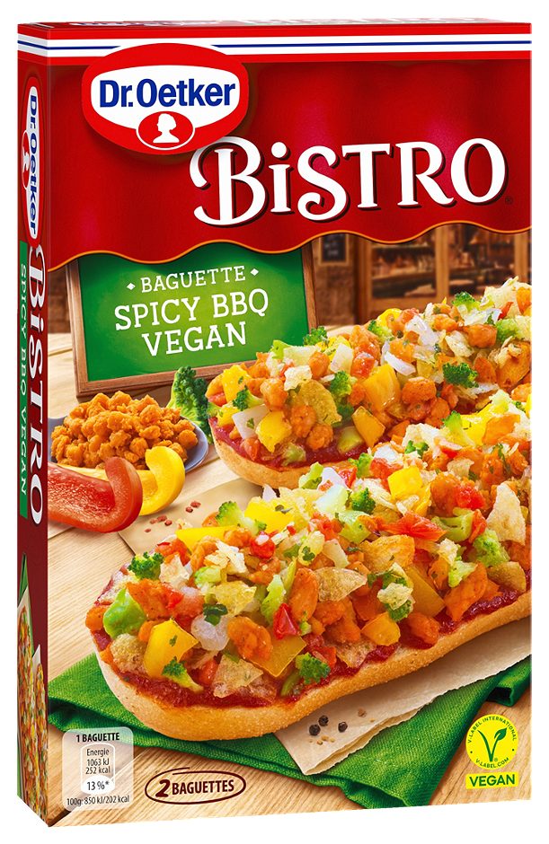 Dr. Oetker Bistro Veganes Bistro Baguette Spicy BBQ 2 Stück 250 G