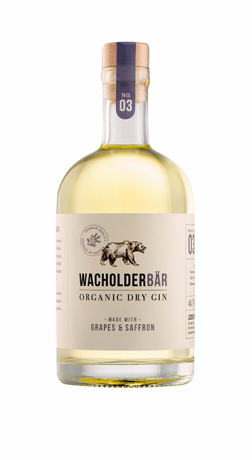 Wacholderbär No.03 Veltliner Grapes&Saffron Organic dry Gin 0,5 L