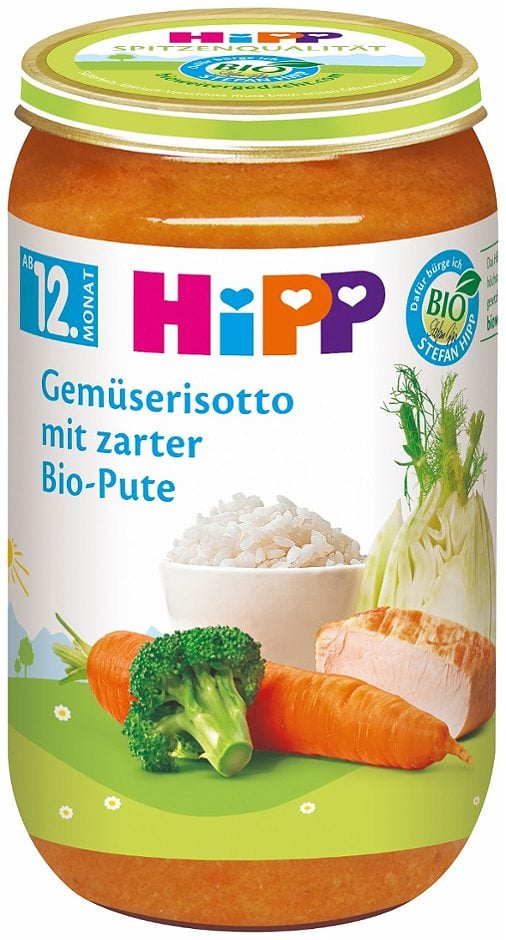 Hipp Bio Gemüserisotto mit zarter Bio-Pute 250 G