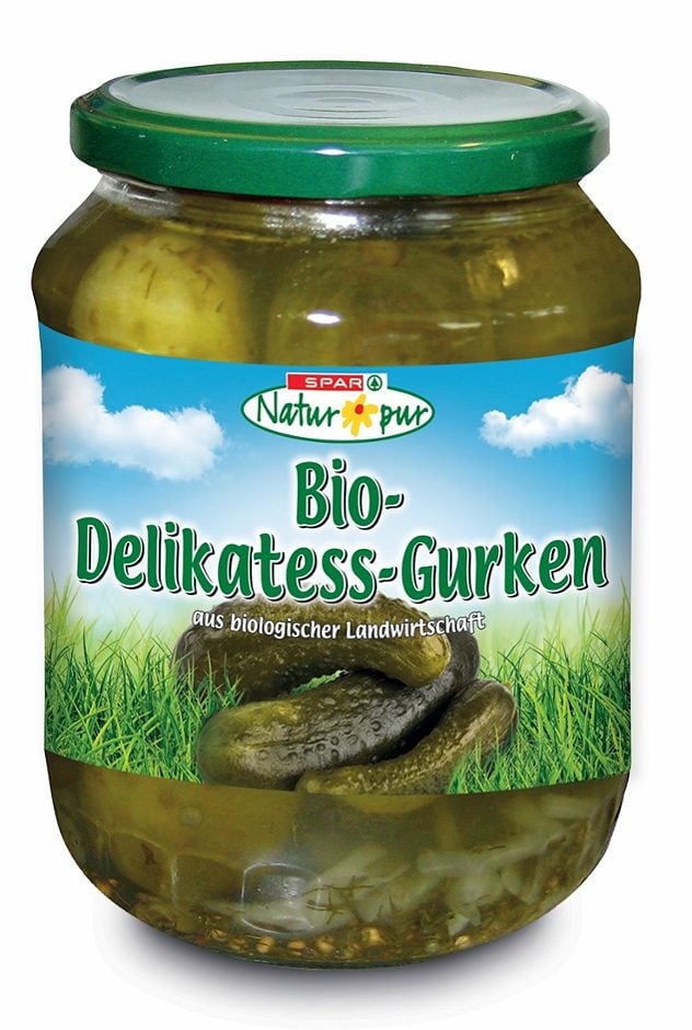 SPAR Natur*pur Bio-Delikatess-Gurken 670 G