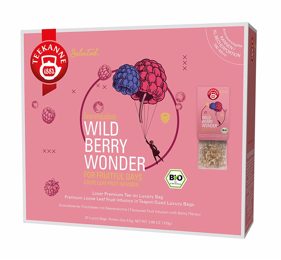 Teekanne Bio Früchtetee Wild Berry Wonder 20 Teebeutel