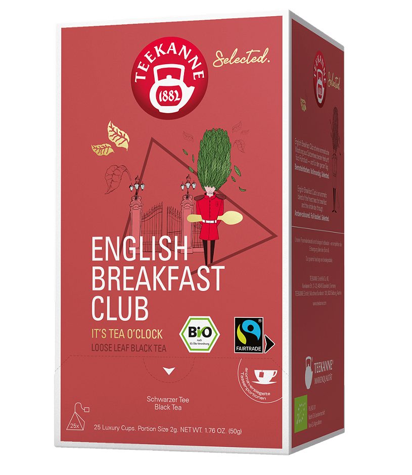 Teekanne Bio-Schwarzteemischung English Breakfast Club 25 Teebeutel