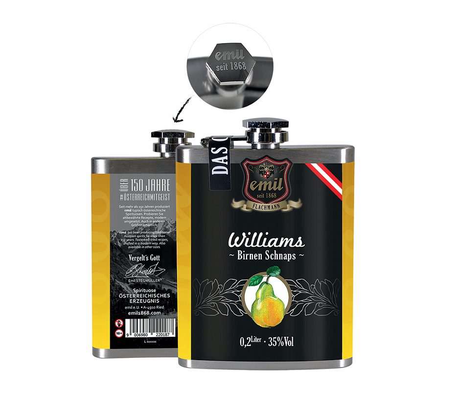 Emil 1868 Williams Birnen Schnaps 200 ML