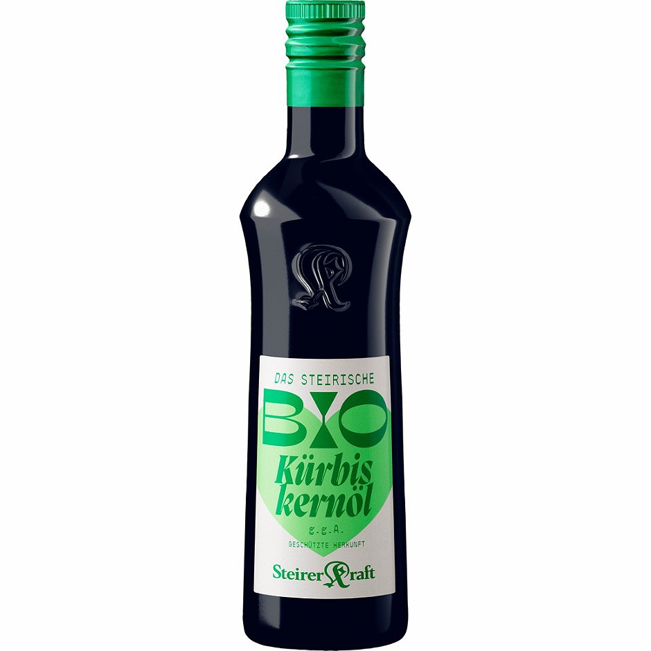 Steirerkraft Bio Kürbiskernöl g.g.A. traditionell gepresst 0,5 L