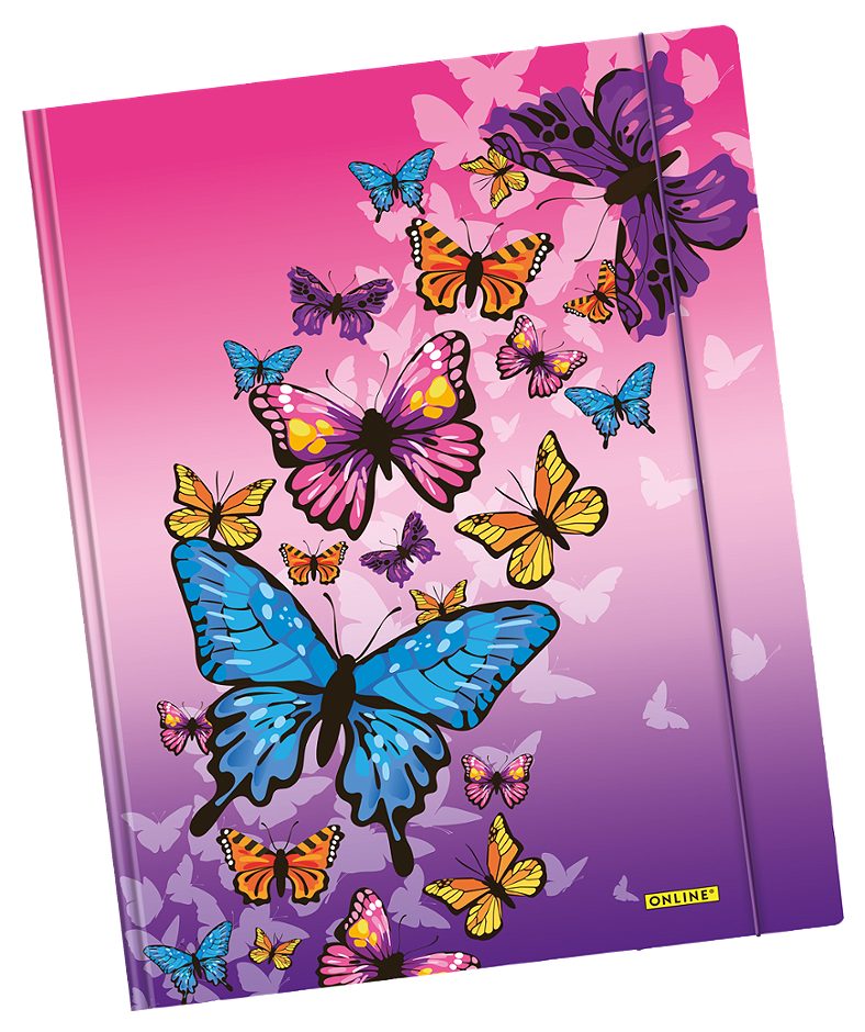 Online Gummizugmappe A4 Butterfly