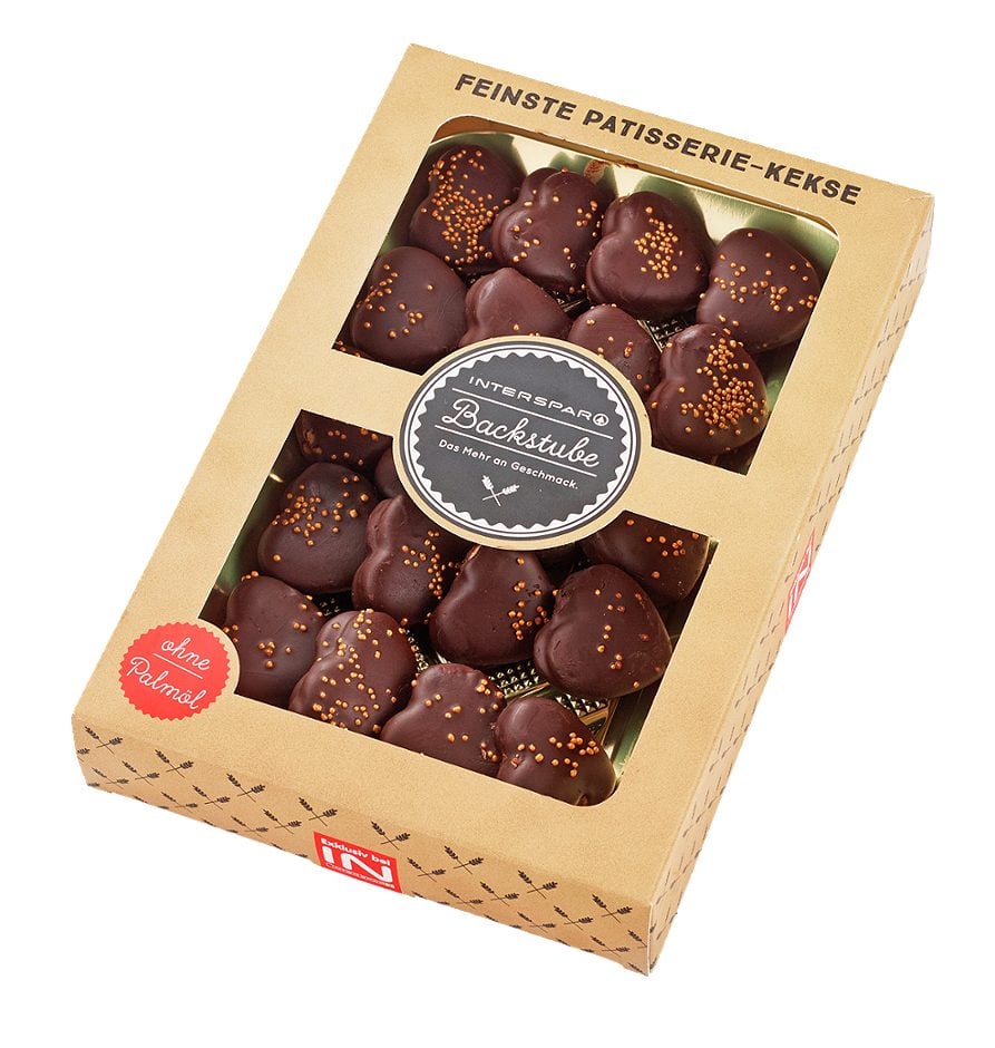 INTERSPAR Backstube Nussherzen 250 G