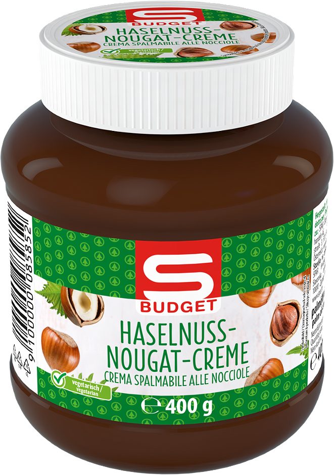 S-BUDGET Haselnuss-Nougat-Creme 400 G