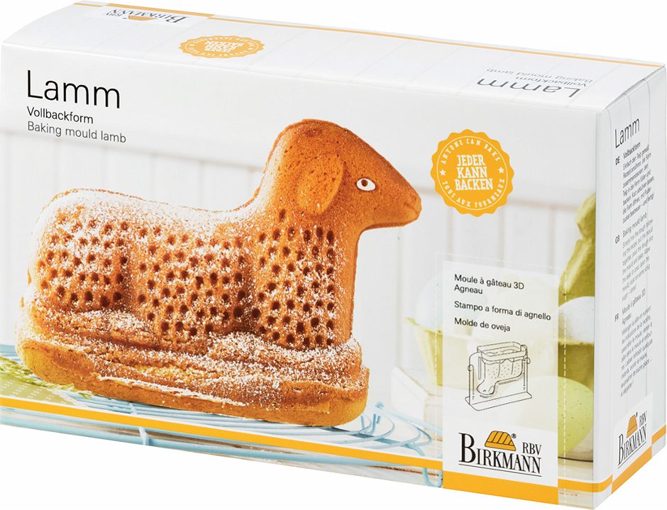 Birkmann 3D Backform Lamm 13x10 cm mit Antihaftbeschichtung