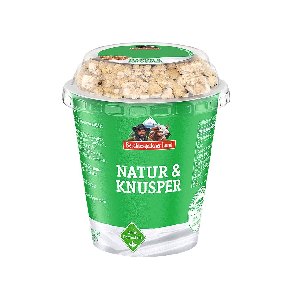 Berchtesgadener Land Natur & Knusper Joghurt 3,5% 150 G