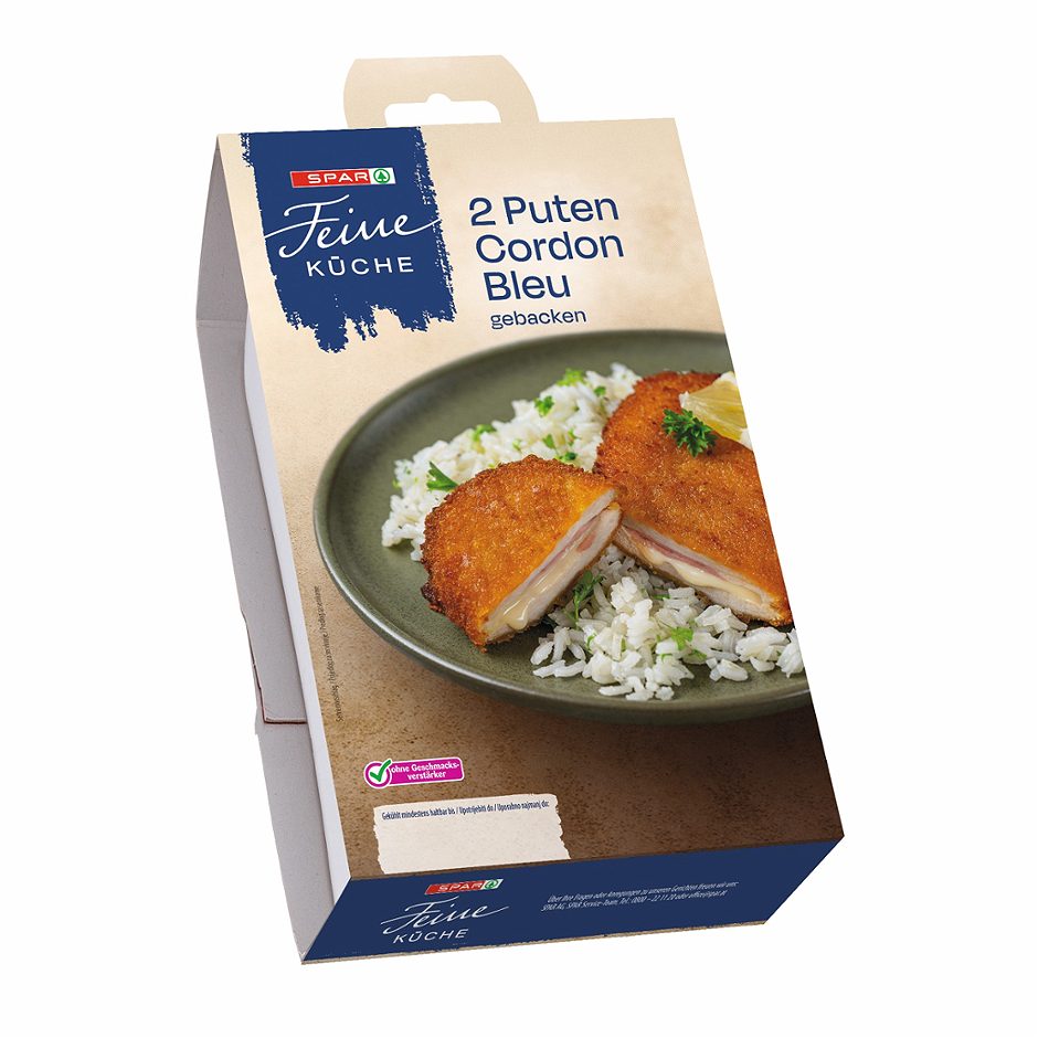SPAR Feine Küche 2 Puten Cordon Bleu 250 G