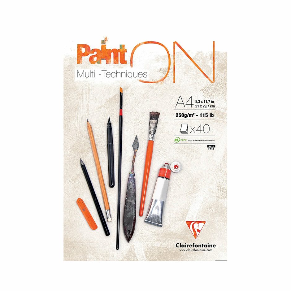 Malblock A4 Multitechnik Paint'ON 40 Blatt