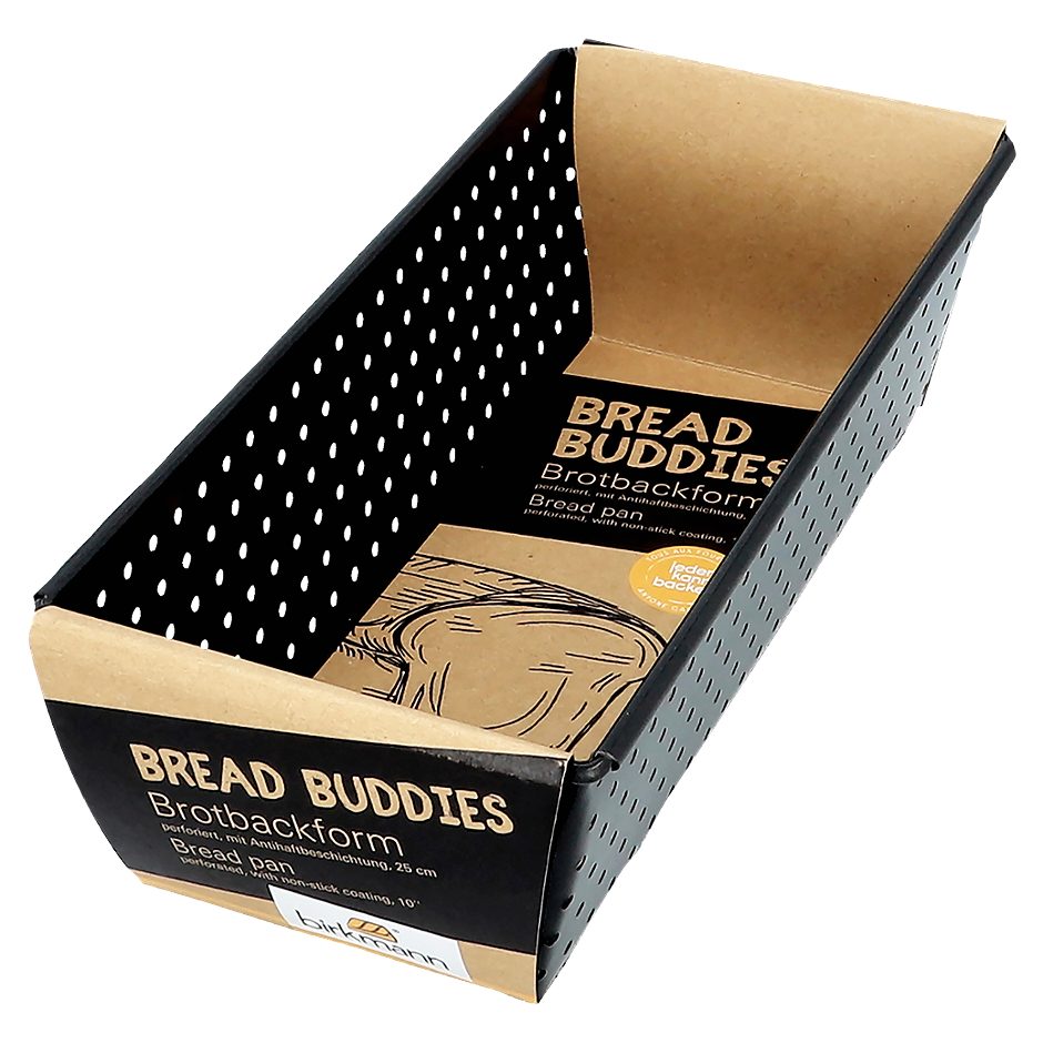 Birkmann BreadBuddies Brotbackform 25 cm, Höhe 7,5 cm