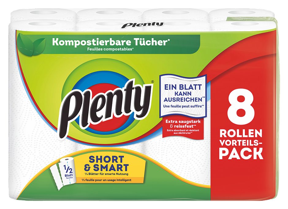 Plenty Küchenrollen Short&Smart 8 Rollen