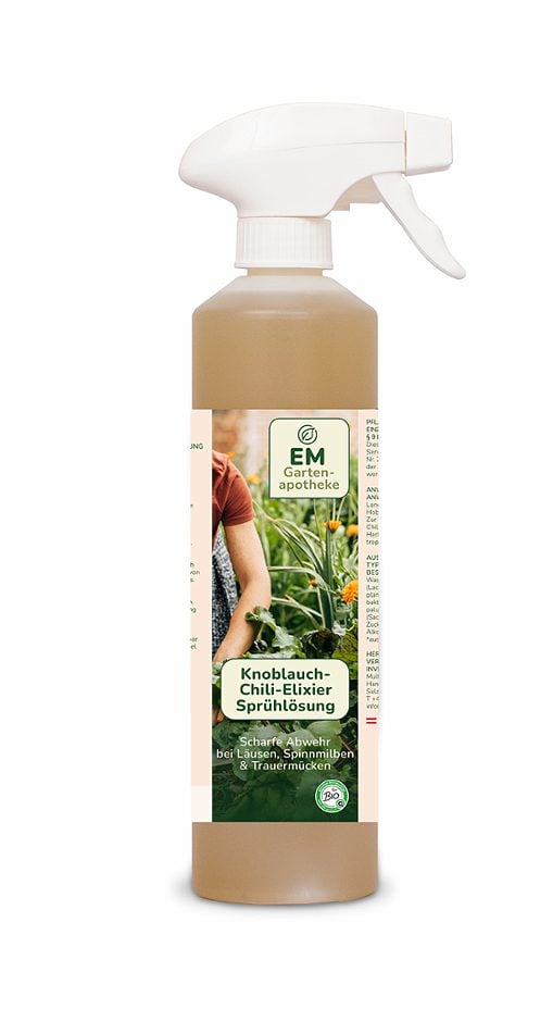 Multikraft Gartenapotheke Sprühlösung Knoblauch-Chili Elixier 0,5 Liter