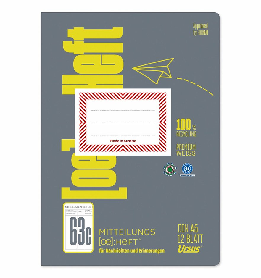 Format OE Mitteilungsheft A5 Mitteilungsheft A5 12 Blatt