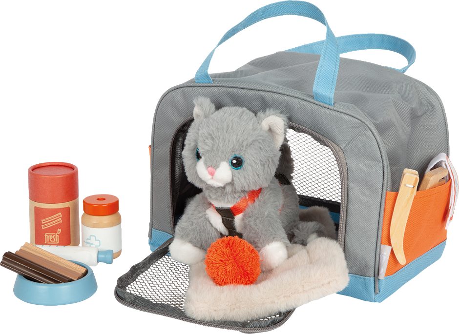 Legler Katze mit Tasche und Pflegeset