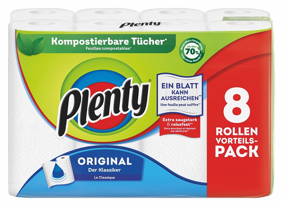 Plenty Küchenrollen Original 8 Rollen